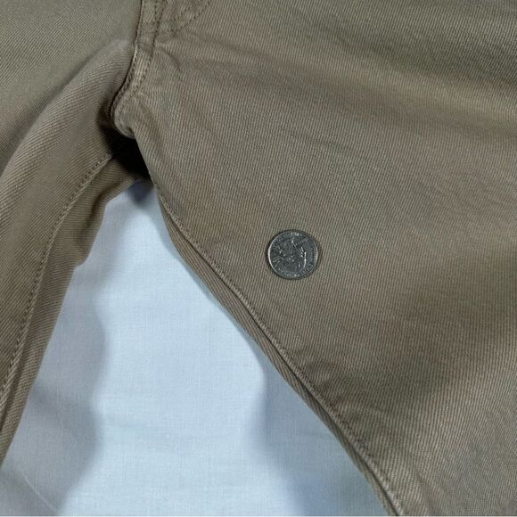 Vintage Levi 501XX Sz 33x32 Button Fly Straight Leg Denim Jeans Beige Tan Mexico - Picture 6 of 9